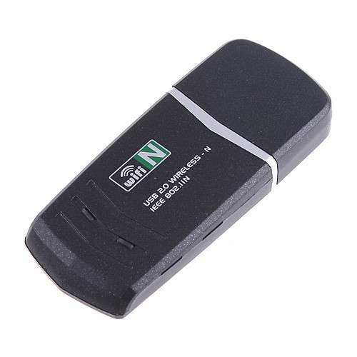 Mini USB 2.0/1.1 WiFi Wireless N LAN Network Adapter IEEE 802.11n/g/b Black