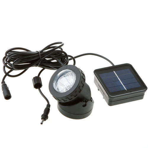 Solar Powered LED Spotlight Garden Pool Waterproof Spot Light Lamp