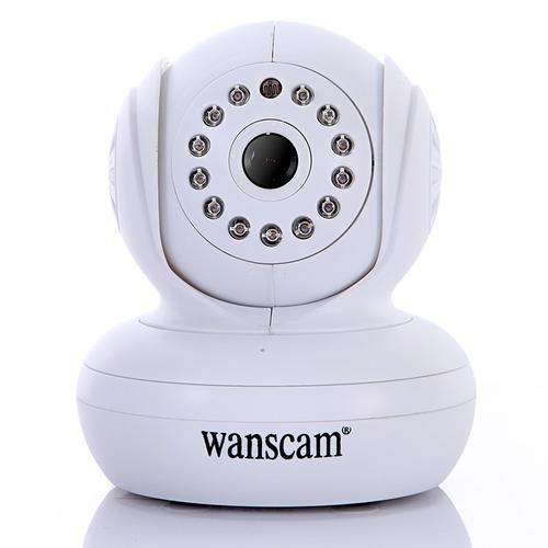 Wanscam Wireless WiFi IP Camera 13 IR LED Night Vision Dual Audio Webcam White