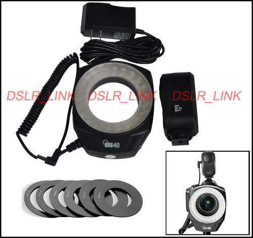 Macro Ring Flash LED Light f 49MM/52MM//62MM/67MM LENS