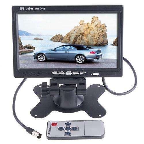 7" TFT LCD Headrest Color Car Rearview Monitor VCR DVD
