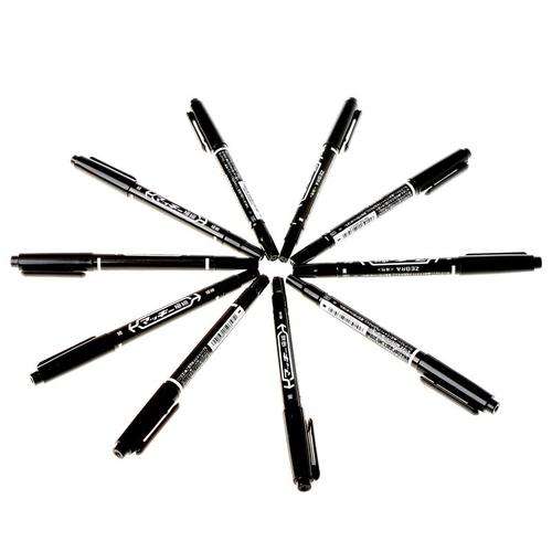 10pcs Dual Tattoo Body Piercing Skin Scribe Stencil Markers Dermal Surgical Medical Pen