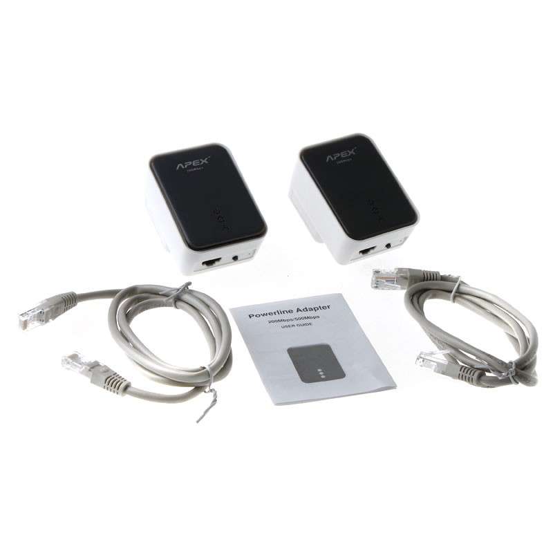 2 * 200Mbps Network Extender Homeplug AV Powerline Adapter Kit  C1456