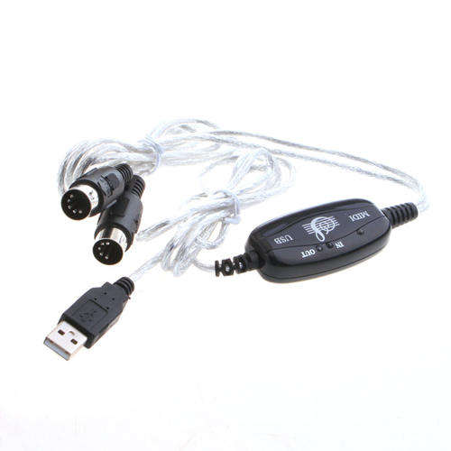 MIDI USB Cable Converter PC to Music Keyboard Adapter C929