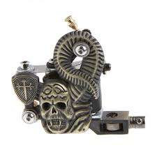 10 Wrap Coils Skull Tattoo Machine Gun for Liner Shader