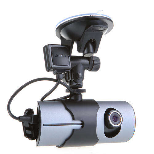 Dual Lens Front Rear Camera DVR Car Vehicle Dash Dashboard GPS logger Data Recorder 2.7" K487