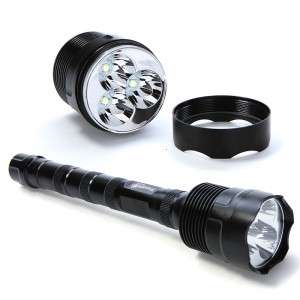 TrustFire 3T6 LED Flashlight Torch 3800 Lumens 5 Switch Mode CREE XM-L T6 White Light h9387
