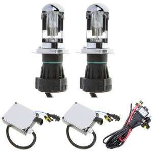 H4 55W 6000K H/L Beam Xenon HID Kit Telescopic Light Headlamps Super Vision Bulbs Ballast k875