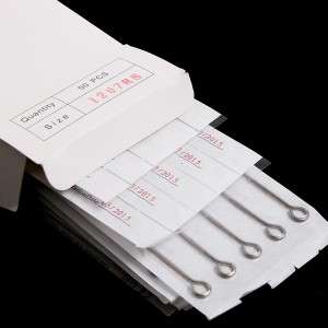 50 Pcs Disposable Round Shader Sterilized Tattoo Needles 5RS h8317