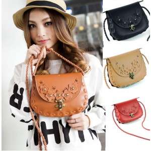 Fashion Women's Envelope Retro Messenger Bags Flowers Woven/ Weaving Rope Shoulder Bag H9454