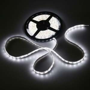 White 5M Waterproof Epoxy 5050 300 SMD LED Strip Light h8332w
