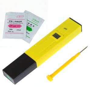 Mini Digital LCD PH Meter Tester Pen Aquarium Pool laboratory Yellow H9211
