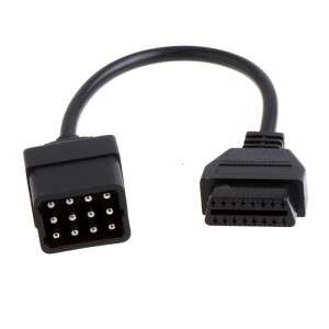 Renault 12Pin to 16Pin OBD 2 Female Adapter Connector Cable K648