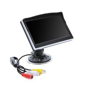 5" Digital Color TFT LCD Car Reverse Monitor for Rearview Camera DVD VCR k899
