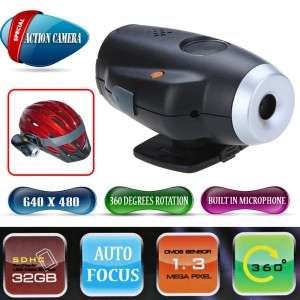Action Camera Video Recorder Bike Helmet Camcorder 1.3M CMOS Outdoor Sports d839