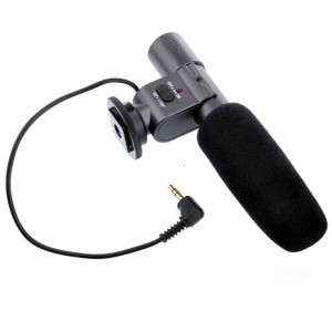 Professional Stereo Electret Condenser Microphone for 3.5mm Mic Digital Camera DSLR DV Handycam d876