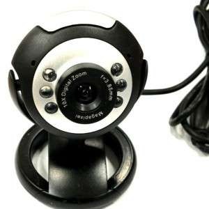 USB 2.0 50.0M 6 LED PC Camera HD Webcam Camera Web Cam with MIC for Computer PC Laptop Round c1443