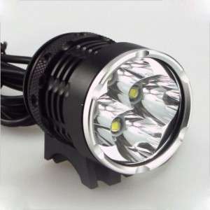 4*CREE XML-T6 LED Bicycle Bike Light 4800Lm 4 Modes with 18650 Battery Pack 3600mAh Black h9738