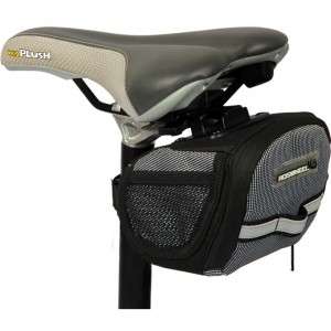 Bicycle Bike Saddle Bag Back Seat Storage Pouch Black & White h8284w