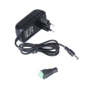 AC 100-240V to DC 12V 2A Power Supply Converter Adapter for LED Strip Light + Connector  H9778