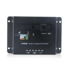 30A 12/24V Solar Panel Battery Charge Controller Regulator Temperature Compensation Light&Time h9754