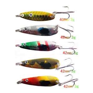 30pcs Kinds of Assorted Spoon Fishing Lures Metal Hooks Baits Tackle h9835