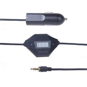 3.5mm Audio FM Transmitter + USB Car Charger for iPhone 5C/5S/5 Samsung Galaxy S3 S4 Note 3  k1097