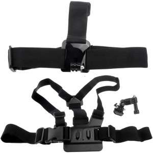 Elastic Chest Strap Head Mount Belt for GoPro HD Hero 1 2 3 3+ with Adjustment Base   d1000