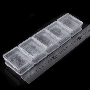 10 Boxes 400Pcs ISEAMA 8# Black Carbon Steel Fishing Tackle Jig Hooks h10353