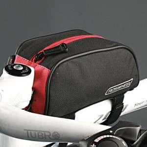 Roswheel Bicycle Cycling Frame Front Top Tube Bag Outdoor Mountain Bike Pouch 1L Black