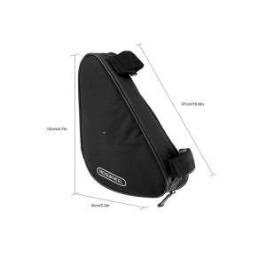 Roswheel Triangle Cycling Bicycle Front Tube Frame Bag Outdoor Mountain Bike 1.5L Black h10475b