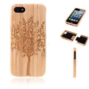 Natural Wood Bamboo Hard Back Cover Case Shell for Apple iPhone 5 5s pa1633tree