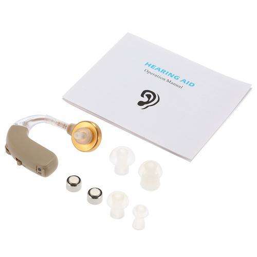 Mini Behind Ear Sound Amplifier Digital Hearing Aid Voice Volume Adjustable Earplugs