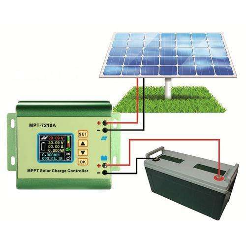 MPPT Solar Panel Battery Regulator Charge Controller with LCD Color Display 24/36/48/60/72V 10A Comp