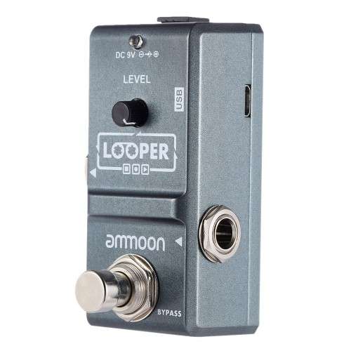 ammoon AP-09 Nano Loop Electric Guitar Effect Pedal Looper True Bypass Unlimited Overdubs 10 Minutes