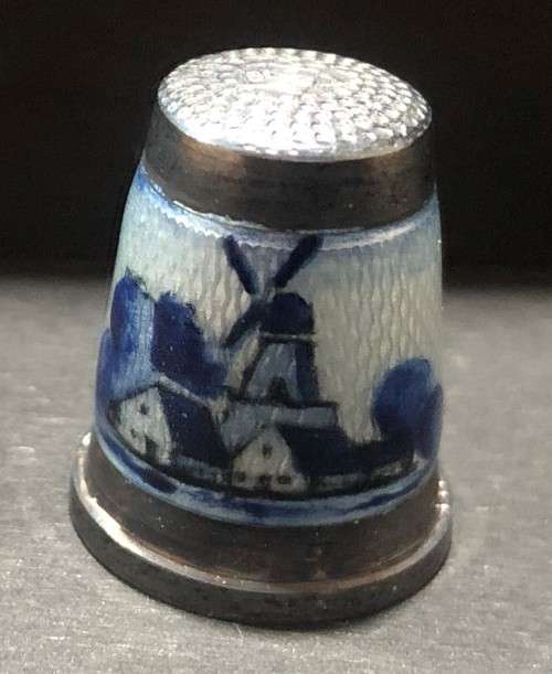 Delftware and Venice etc. Thimbles