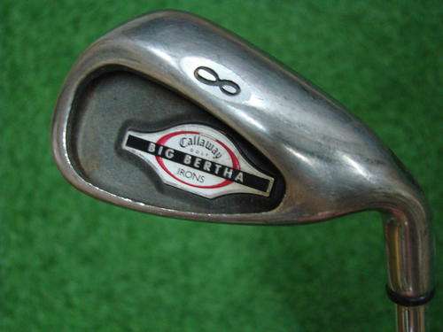 USED SET OF CALLAWAY BIG BERTHA STEEL IRONS: 3 IRON - 10 IRON (PW)