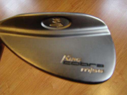 NEW!!!  COBRA LEFT HAND GUN METAL 56 DEGREES (MEDIUM BOUNCE) SAND WEDGE with STEEL SHAFT !!!