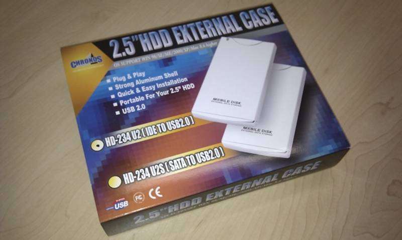 USB 2.0 2.5" IDE HDD Hard Drive case external enclosure