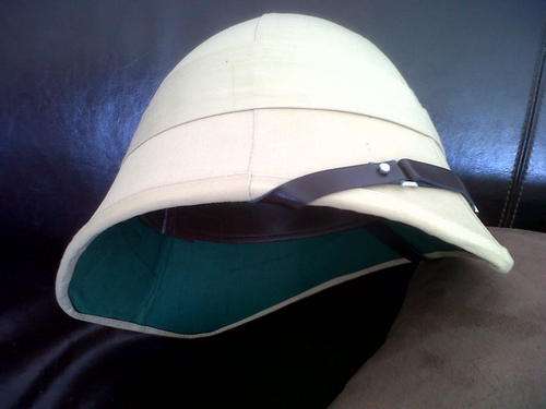 Boer War replica Pith Helmet / Hat. Light weight pith core & cotton outer
