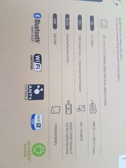 Samsung Galaxy Tab S 10.5" 16GB Tablet with WiFi & 4G + Free Samsung Cover