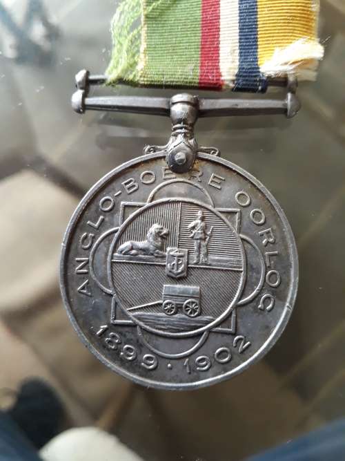 Anglo Boer War medal issued to KORP.F.E.KUHN.