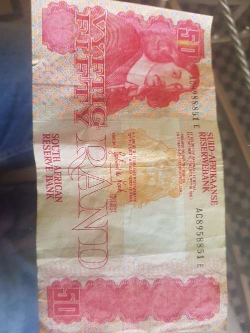 misprint 50 rand note
