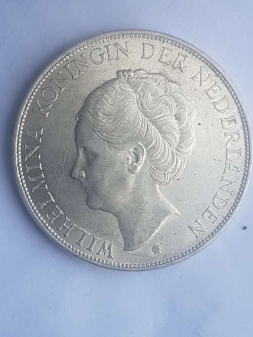 Netherlands 2-1/2 Gulden 1938 Wilhelmina