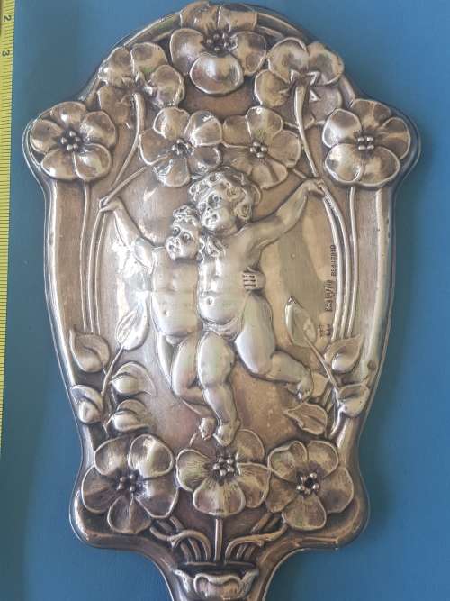 Silver hallmarks mirror