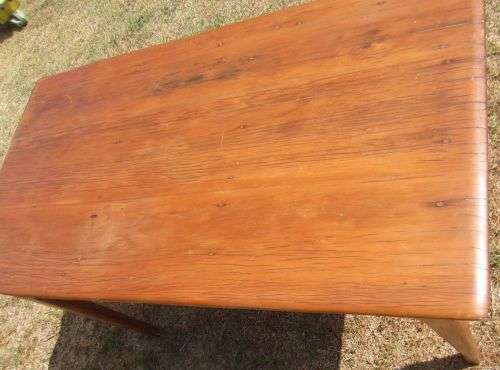 Antique Yellowwood Table with Drawer - 142 x 75 x 81cm