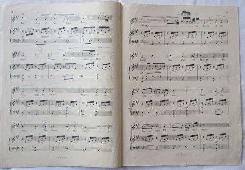 Rose Softly Blooming - Composed by Louis Spohr - Sheet Music for Songs and Duets - Early 1900`s
