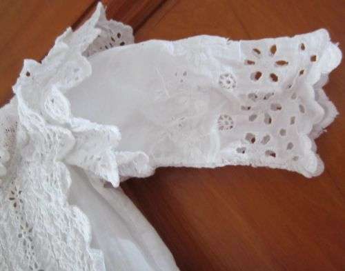 Gorgeous Antique CHRISTENING GOWN / DRESS - Cotton, Lace and Broderie Anglaise