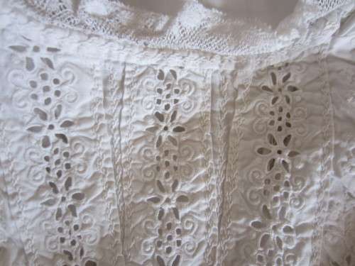 Gorgeous Antique CHRISTENING GOWN / DRESS - Cotton, Lace and Broderie Anglaise