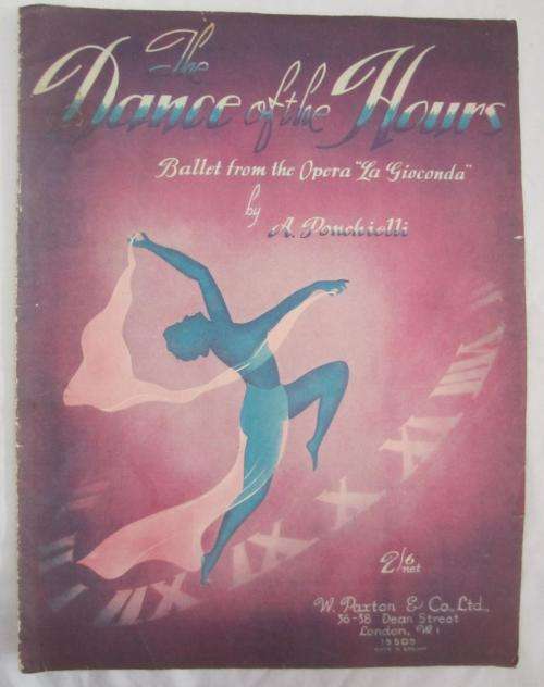 `The Dance of the Hours`- Ballet from the Opera La Gioconda - Vintage Sheet Music - 1941